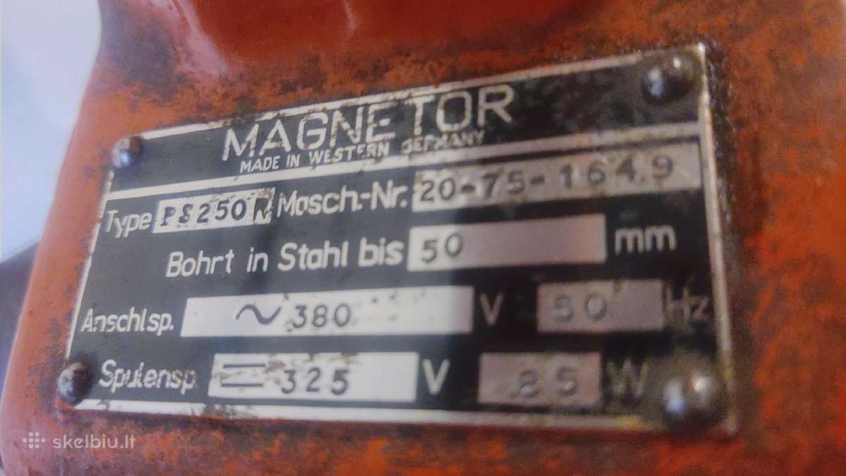 Magnetinis grąžto stovas 400v - nuotraukos Nr. 3