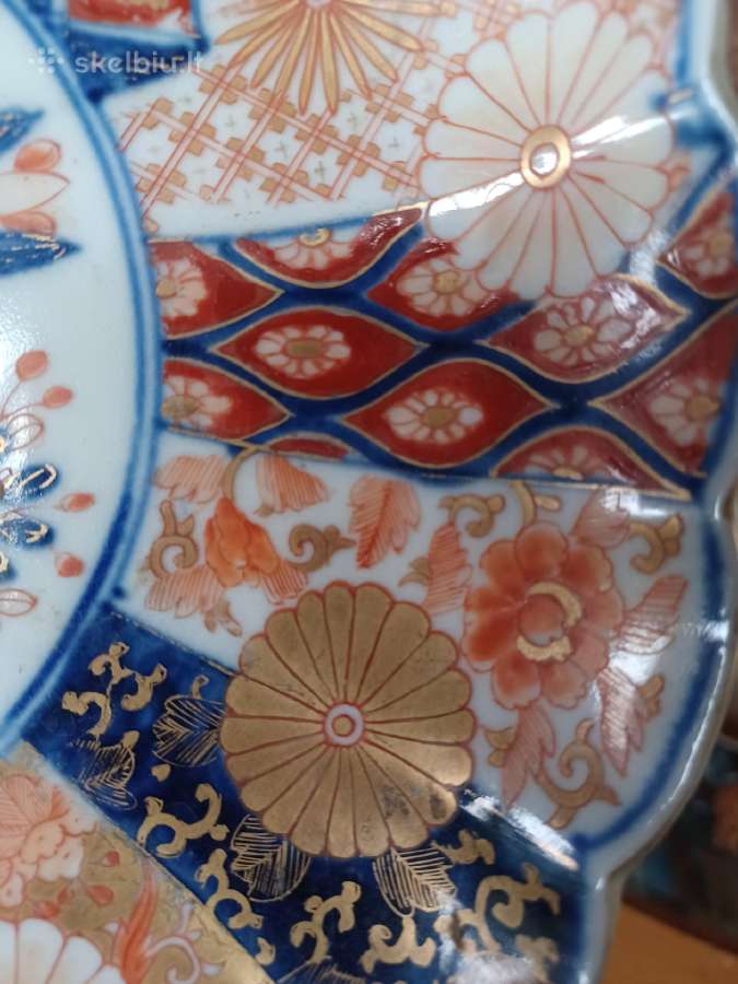 Antikvarinė japoniška Imari lėkštė - nuotraukos Nr. 2