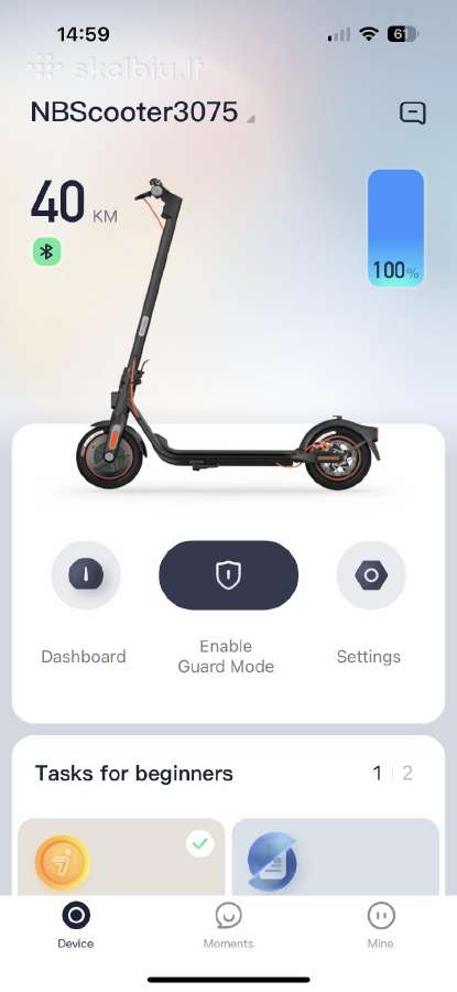 Paspirtukas Segway Ninebot f40e - nuotraukos Nr. 4