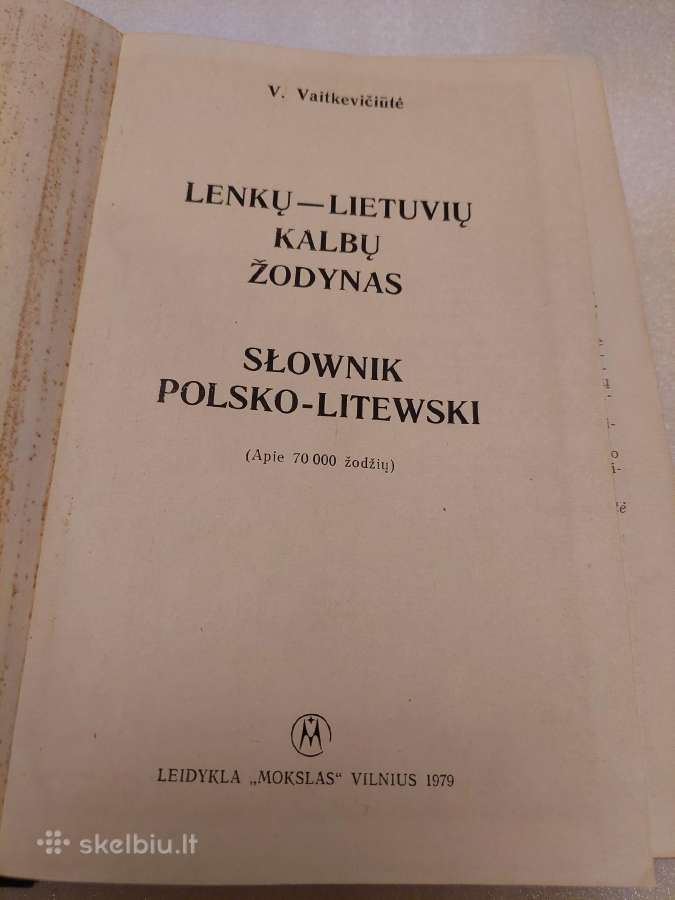 Lenkų-lietuvių kalbų žodynas - nuotraukos Nr. 2