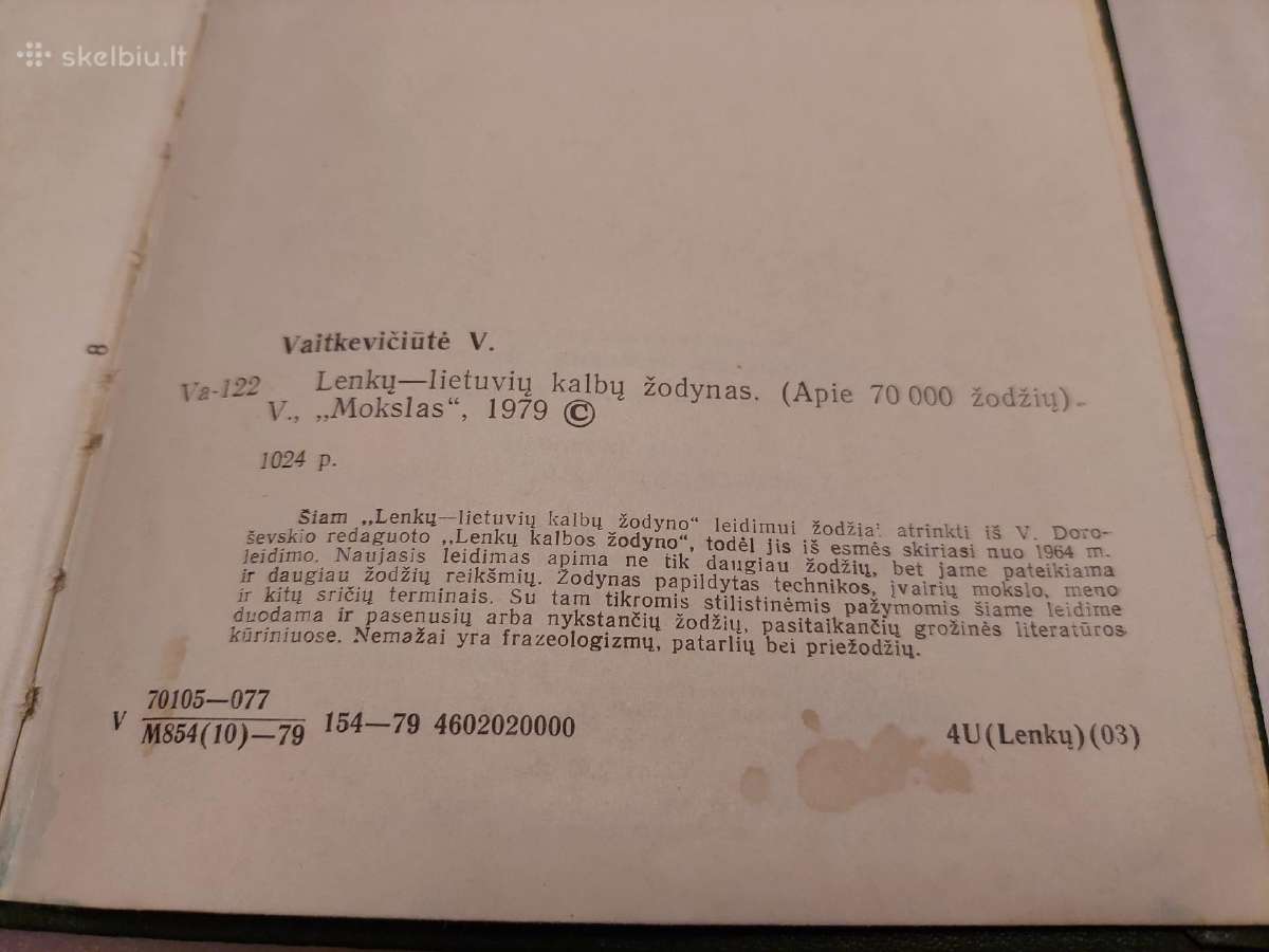 Lenkų-lietuvių kalbų žodynas - nuotraukos Nr. 3