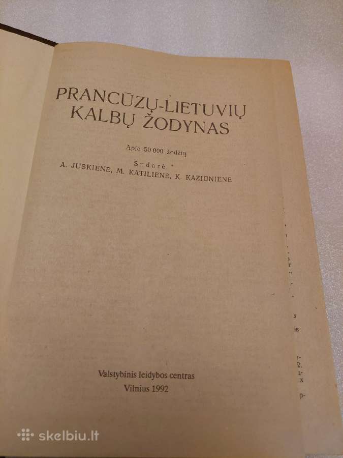 Prancūzų-lietuvių kalbų žodynas - nuotraukos Nr. 2