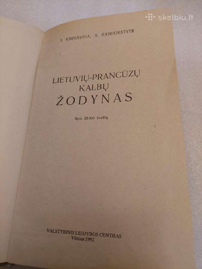 Lietuvių-prancūzų kalbų žodynas - nuotraukos Nr. 2