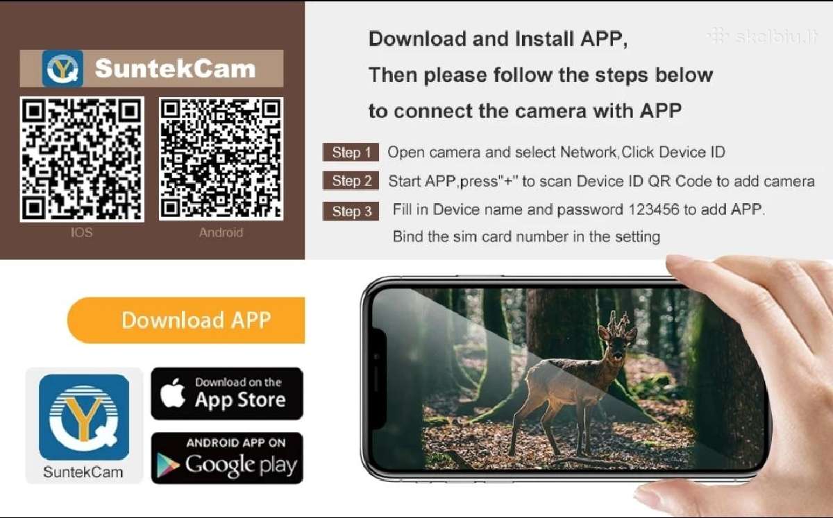 4G su Sim medžioklinė kamera Hc-940pro - nuotraukos Nr. 4