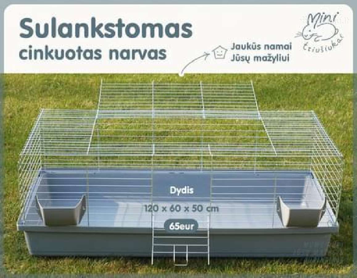 Dekoratyviniai nykštukiniai triušiukai, narveliai - nuotraukos Nr. 37
