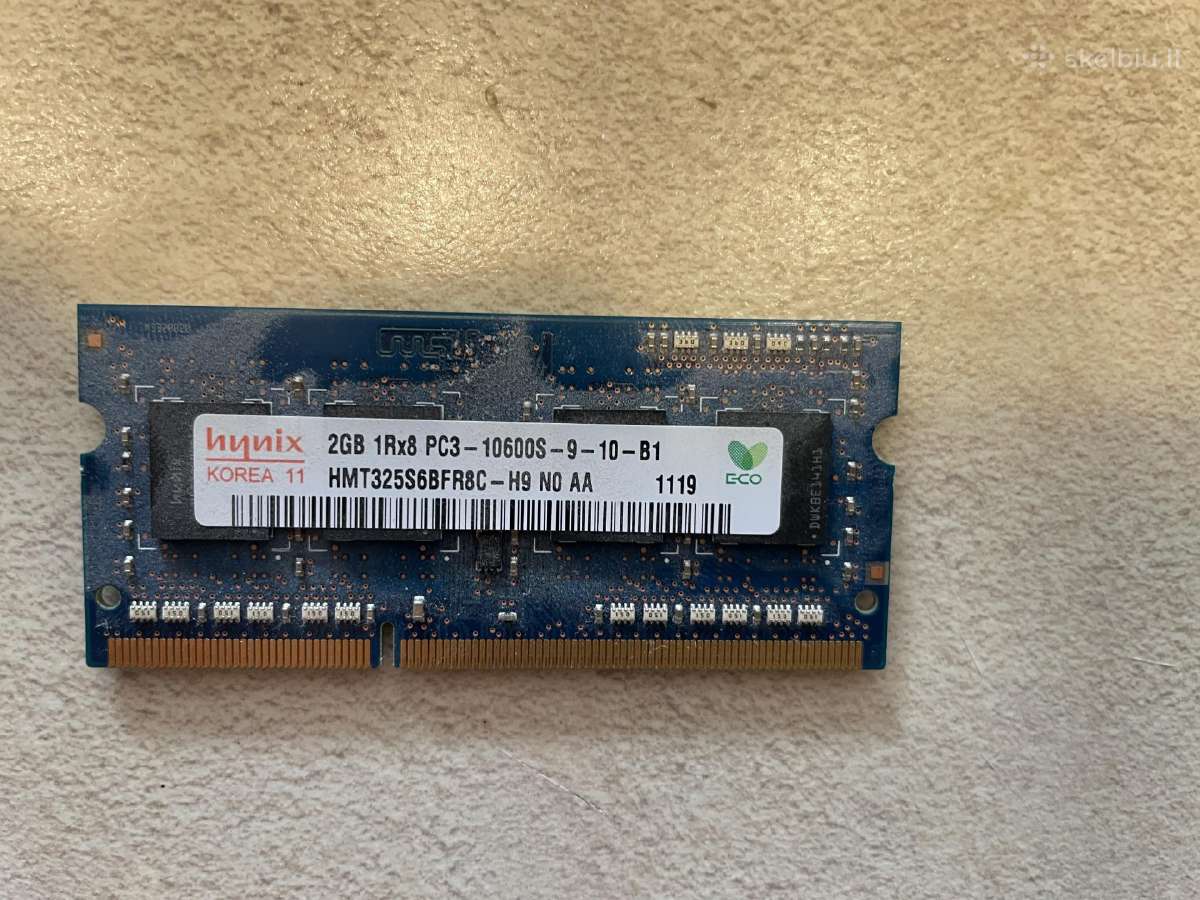 RAM laptopui ddr3 2 GB hynix - nuotraukos Nr. 2