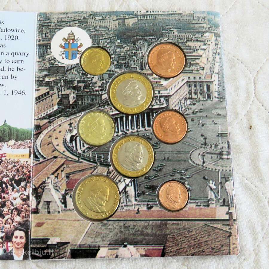 Pope John Paul II 2004 8 Coin Euro Prototype Essai - nuotraukos Nr. 2