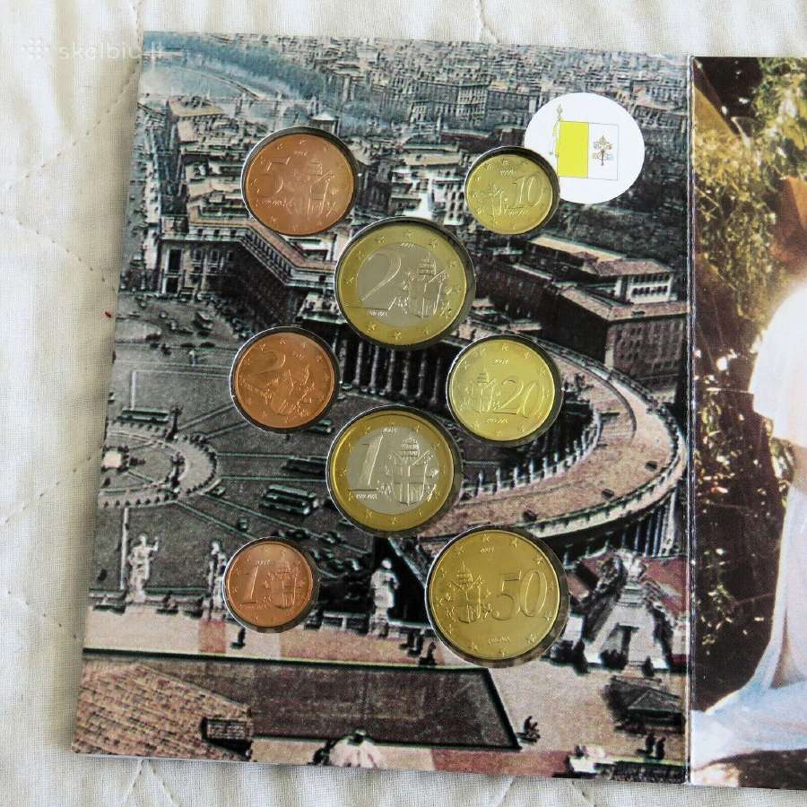 Pope John Paul II 2004 8 Coin Euro Prototype Essai - nuotraukos Nr. 3