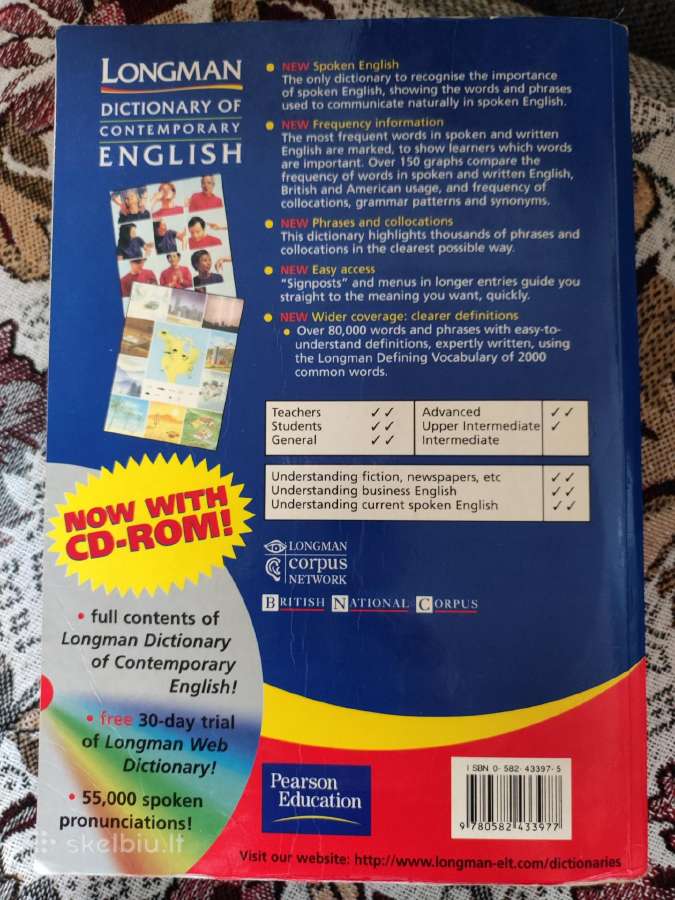 Longman English dictionary - nuotraukos Nr. 2