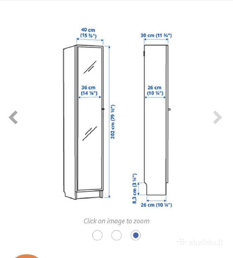 Ikea Billy Morebo spintelė su įdomiomis durimis - nuotraukos Nr. 5