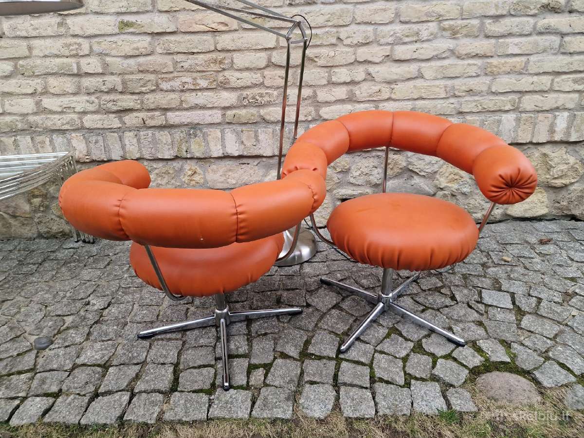 Vintažiniai mid century Bauhaus foteliai Tamburin - nuotraukos Nr. 3