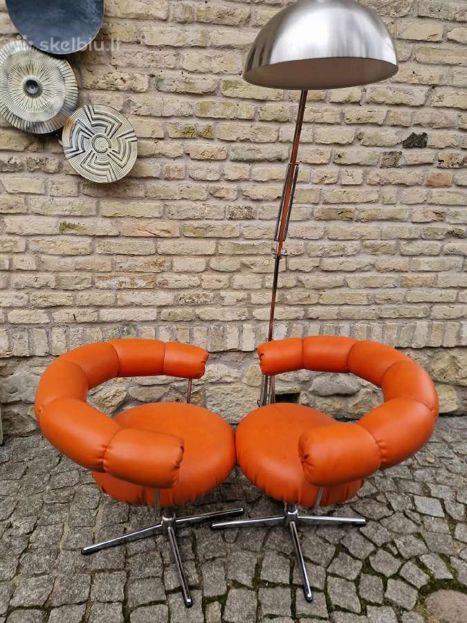 Vintažiniai mid century Bauhaus foteliai Tamburin - nuotraukos Nr. 4