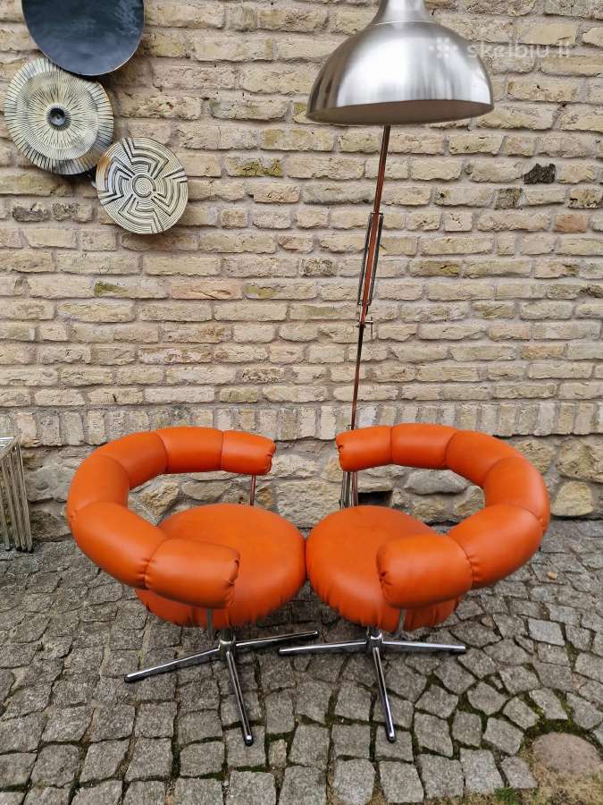 Vintažiniai mid century Bauhaus foteliai Tamburin - nuotraukos Nr. 18