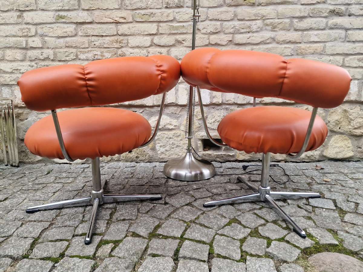Vintažiniai mid century Bauhaus foteliai Tamburin - nuotraukos Nr. 19