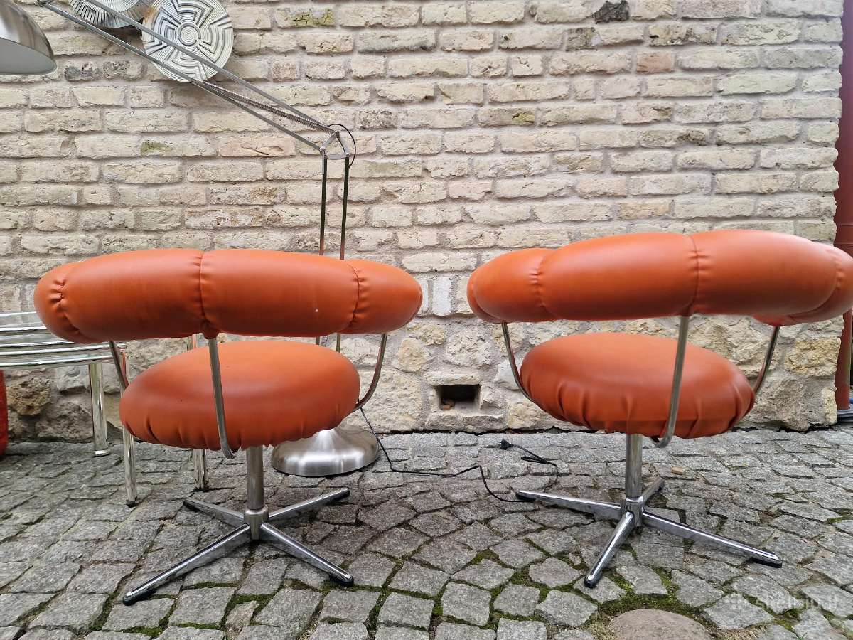 Vintažiniai mid century Bauhaus foteliai Tamburin - nuotraukos Nr. 27