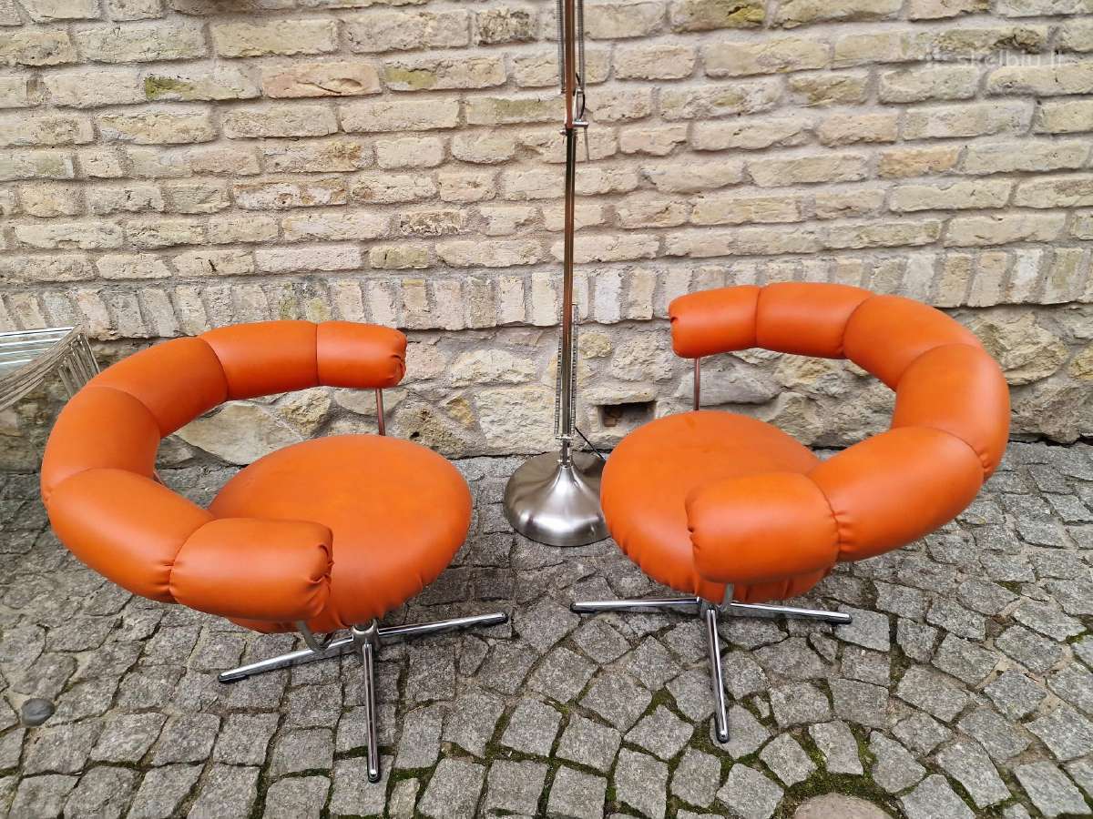 Vintažiniai mid century Bauhaus foteliai Tamburin - nuotraukos Nr. 29