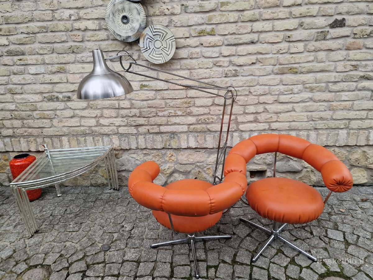 Vintažiniai mid century Bauhaus foteliai Tamburin - nuotraukos Nr. 30