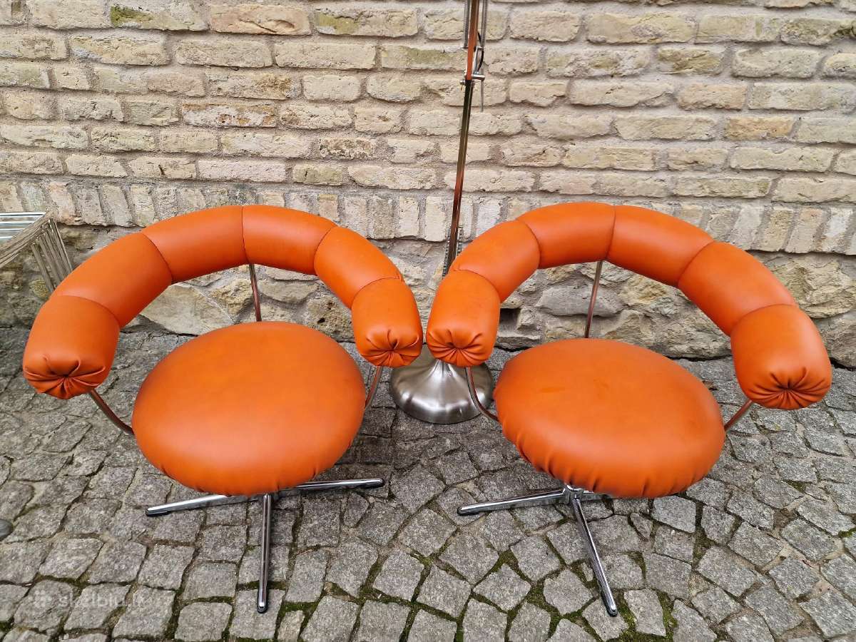 Vintažiniai mid century Bauhaus foteliai Tamburin - nuotraukos Nr. 31