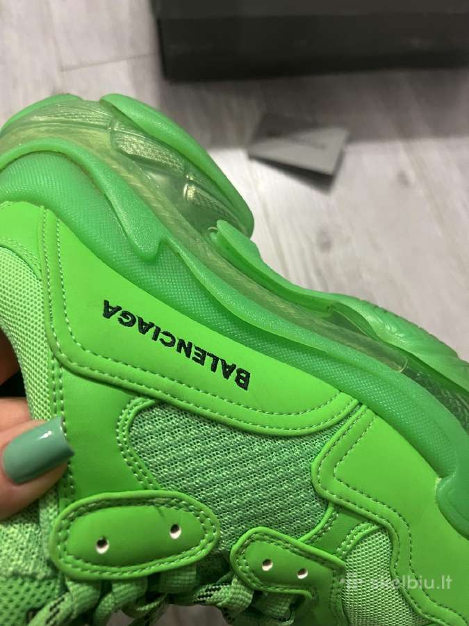 Balenciaga triple S žali sportbačiai - nuotraukos Nr. 3