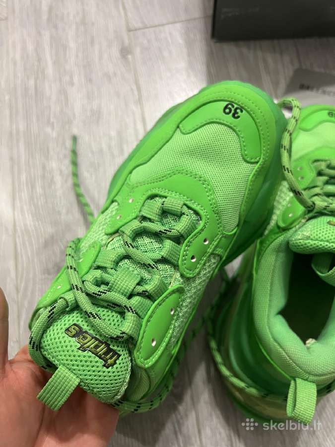 Balenciaga triple S žali sportbačiai - nuotraukos Nr. 6