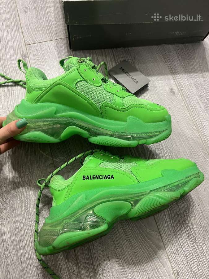Balenciaga triple S žali sportbačiai - nuotraukos Nr. 7