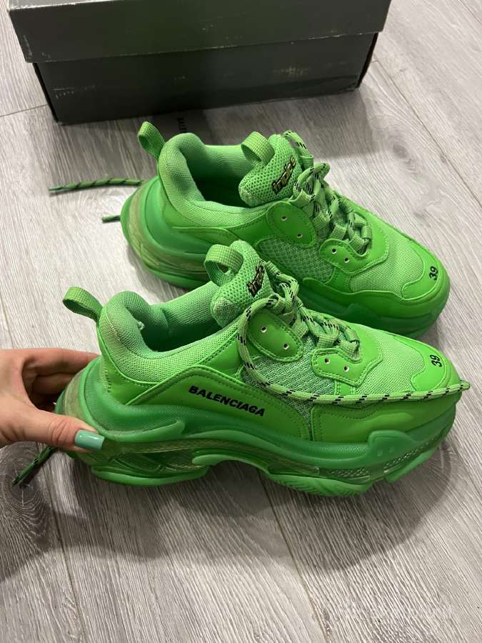 Balenciaga triple S žali sportbačiai - nuotraukos Nr. 12