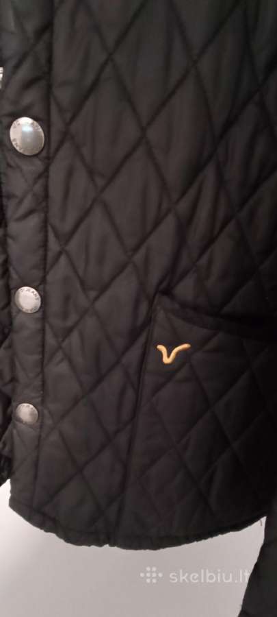Voi Jeans firminė juoda vyriška dygsniuota striukė - nuotraukos Nr. 2