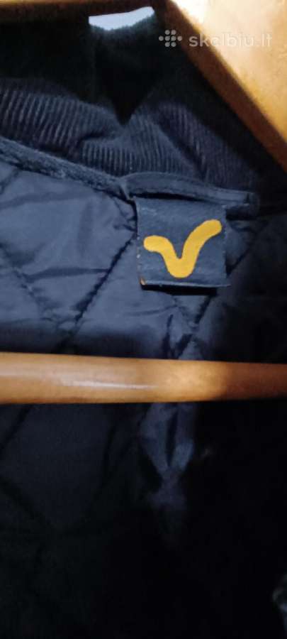 Voi Jeans firminė juoda vyriška dygsniuota striukė - nuotraukos Nr. 6