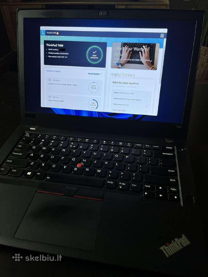 Lenovo Thinkpad T480 - nuotraukos Nr. 5