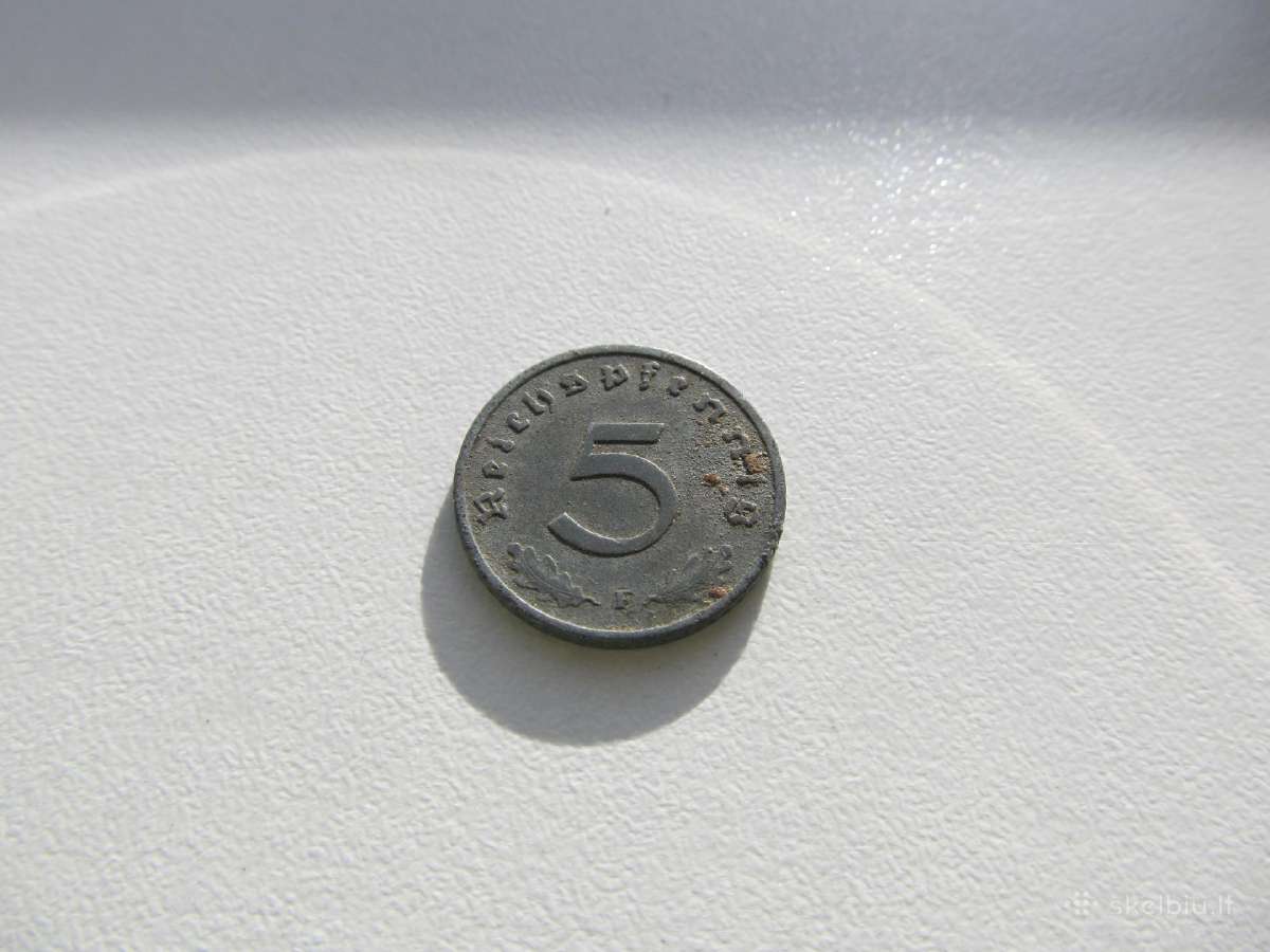 5 reichspfennig , Vokietija , 1941 F