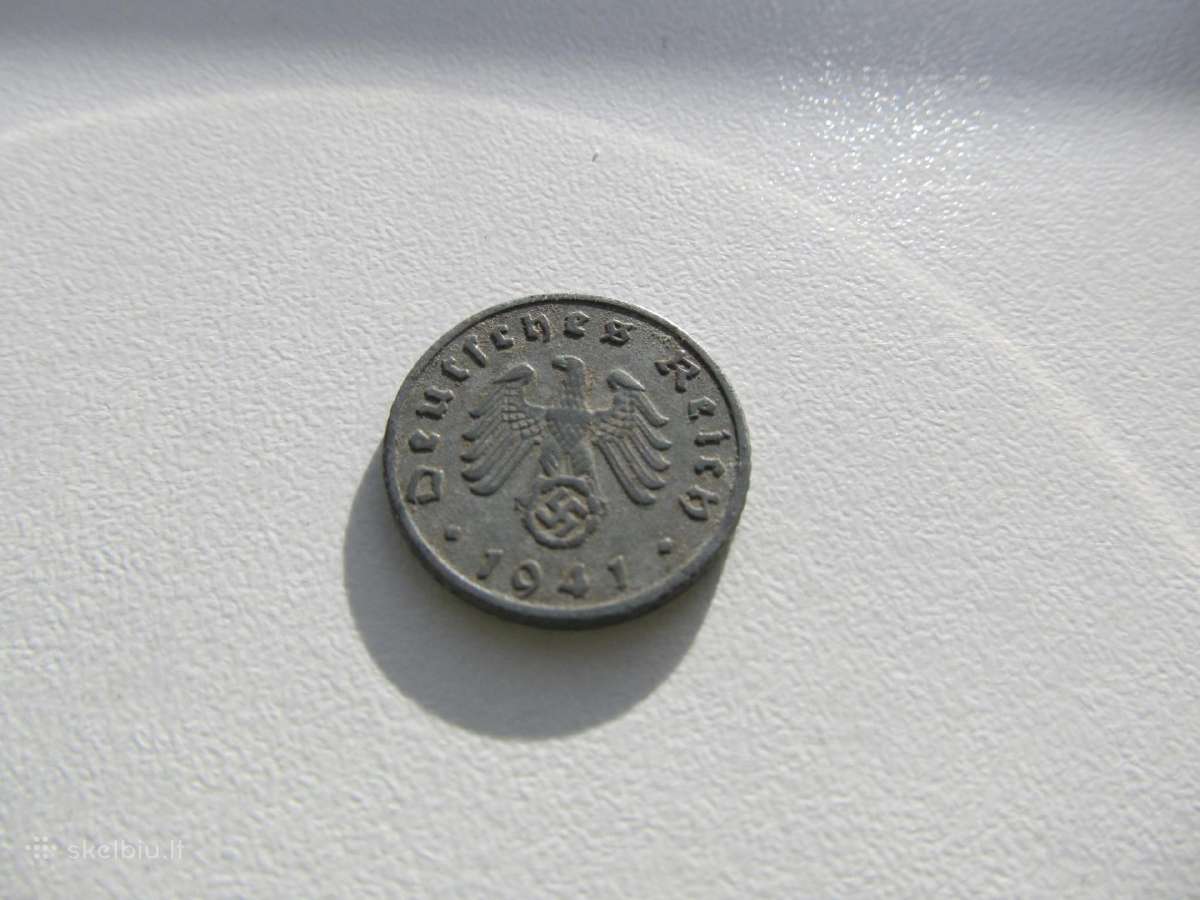 5 reichspfennig , Vokietija , 1941 F - nuotraukos Nr. 2
