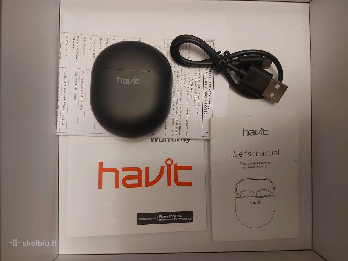Bevieles ausines Havit Tw916 naujos