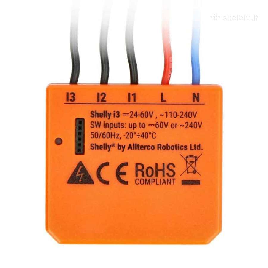 Shelly i3 Išmanusis 3 įėjimų WiFi jungiklis