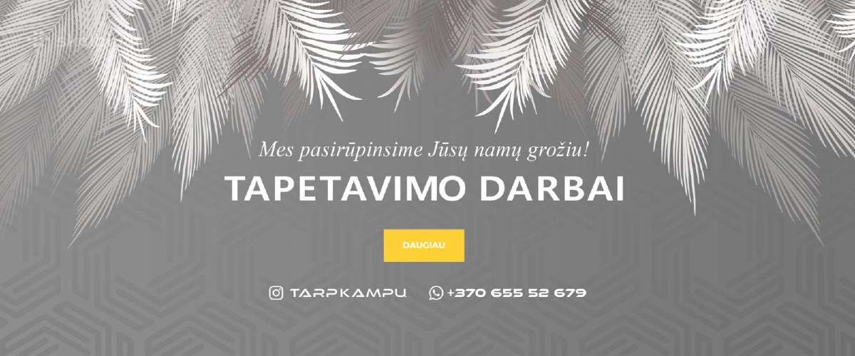 Tapetų klijavimas - nuotraukos Nr. 23