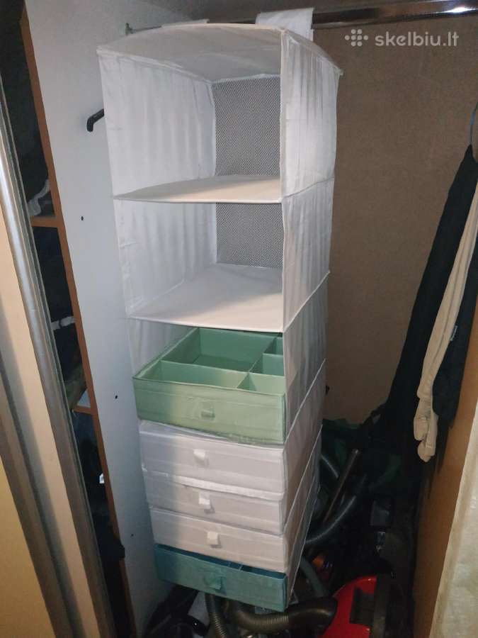 Ikea spintos dėtuvė su stalciukais