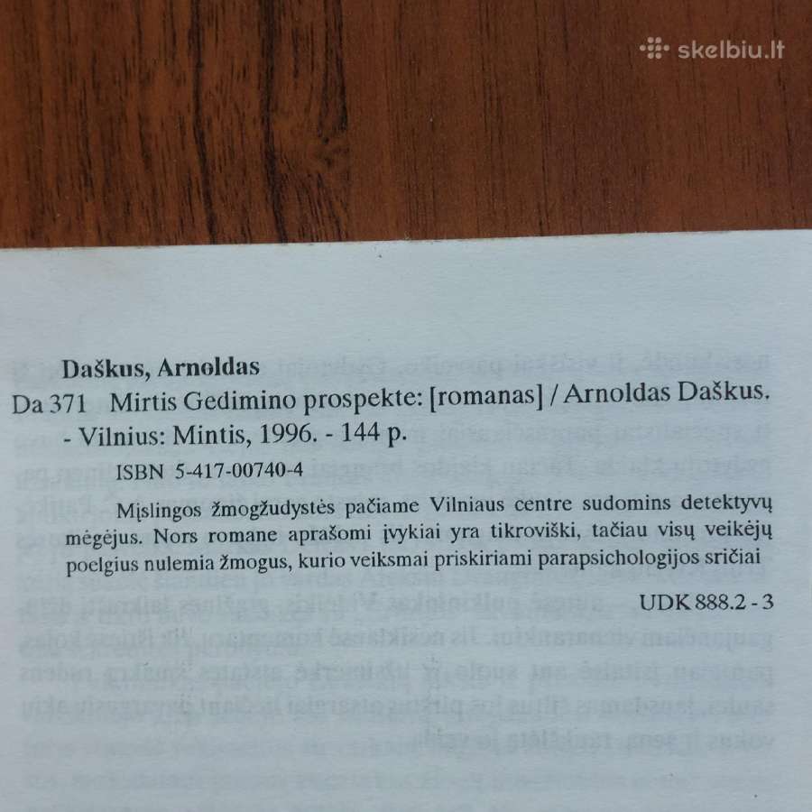 Arnoldas Daškus " Mirtis Gedimino prospekte " - nuotraukos Nr. 6