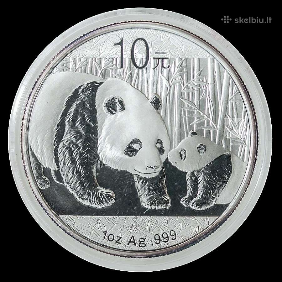 Kinijos Panda sidabras 999ag - nuotraukos Nr. 3