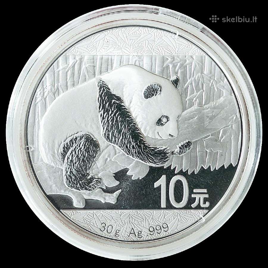 Kinijos Panda sidabras 999ag - nuotraukos Nr. 6