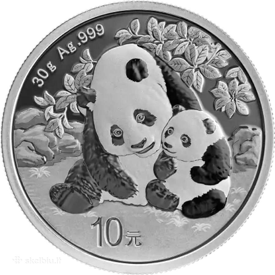 Kinijos Panda sidabras 999ag