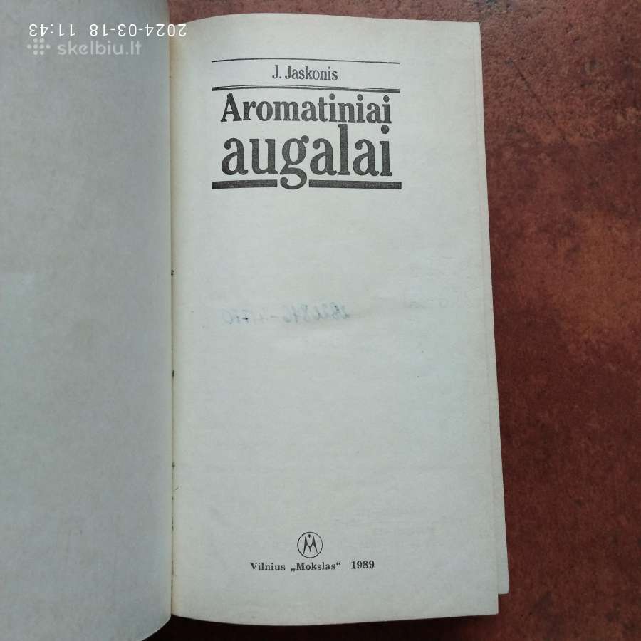 J. Jaskonis "Aromatiniai augalai" 1989 metai - nuotraukos Nr. 2