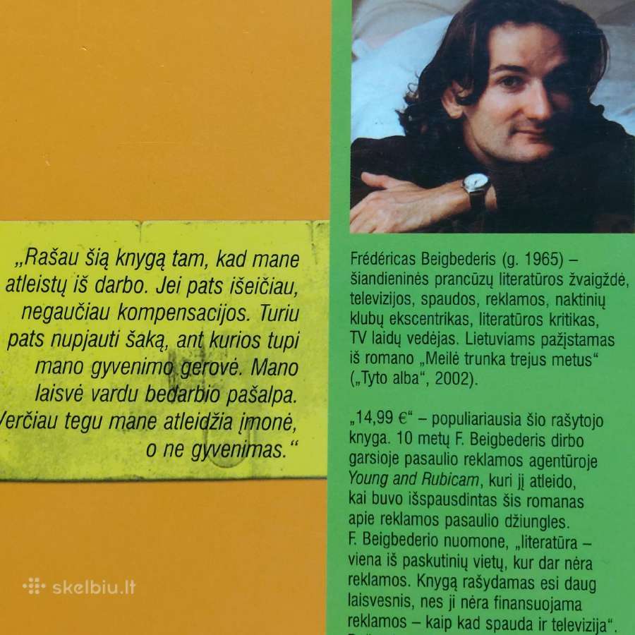 Frederic Beigbeder " 14 ,99 " / su autografu / - nuotraukos Nr. 8
