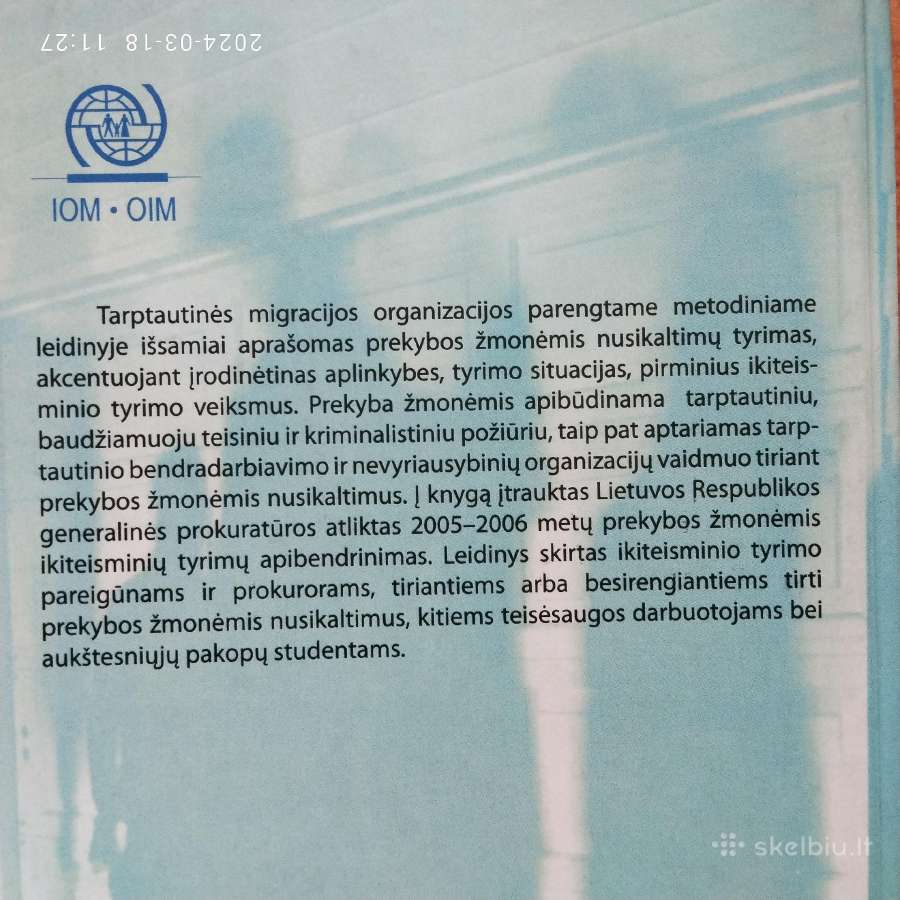 Prekybos žmonėmis nusikaltimų tyrimo metodika - nuotraukos Nr. 6
