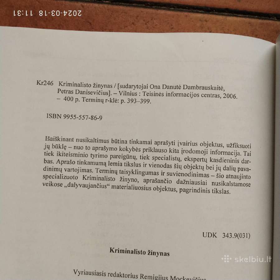 "Kriminalisto žinynas" 2006 metai - nuotraukos Nr. 10