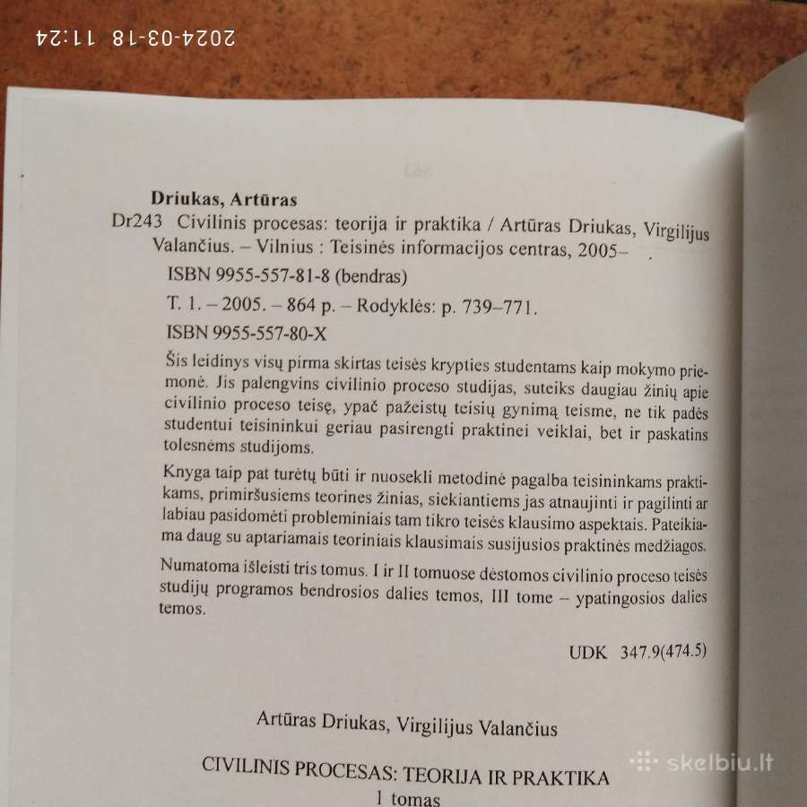 A. Driukas V. Valančius "Civilinis procesas" 2006m - nuotraukos Nr. 6