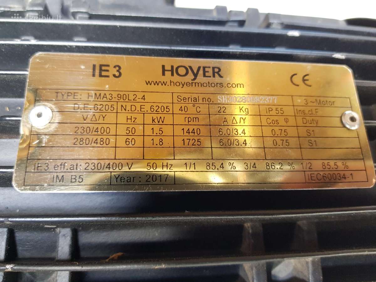 Variklis Hoyer Ie3 - nuotraukos Nr. 2