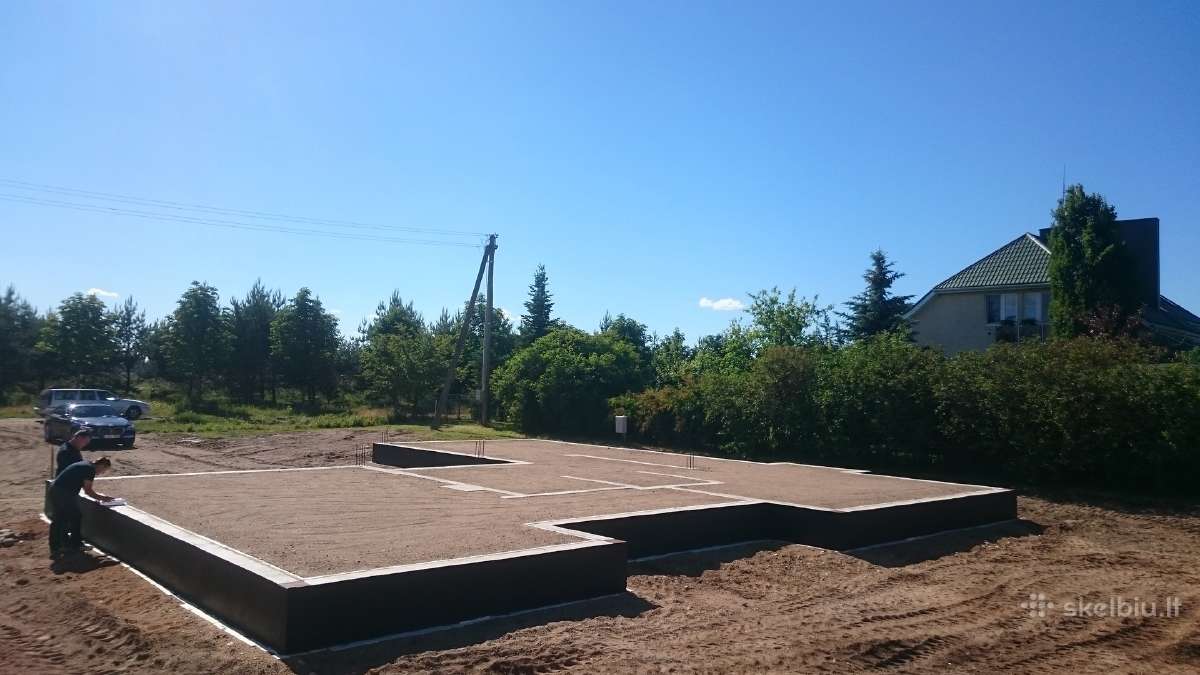Pamatai, betonavimas.cfa poliai.