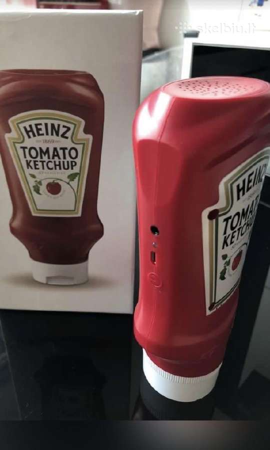 Nauja Heinz kečupo formos garso kolonėlė