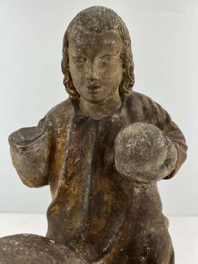 Šv. Kristoforo skulptūra 15 a. - nuotraukos Nr. 8