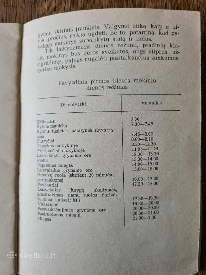 Pradinių klasių mokinių dienos režimas - nuotraukos Nr. 10
