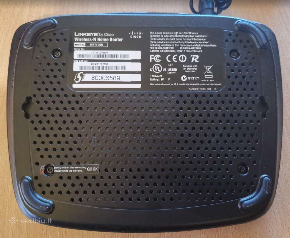 Maršrutizatorius Cisco Linksys Wrt120n - nuotraukos Nr. 2